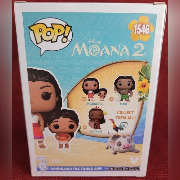 Moana & little sis simea funko # 1546 (nib) With pop protector - Picture 7 of 7